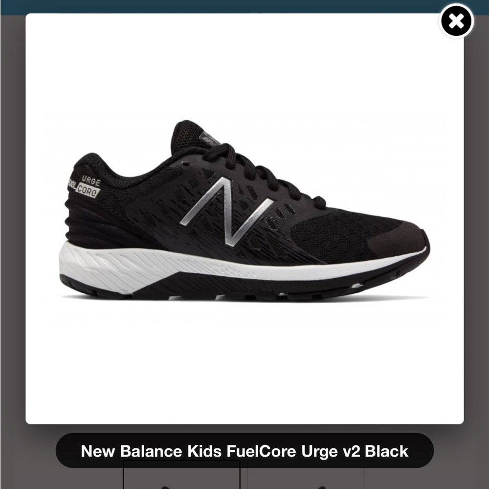 New Balance Kids FuelCore Urge v2 Black Shoes